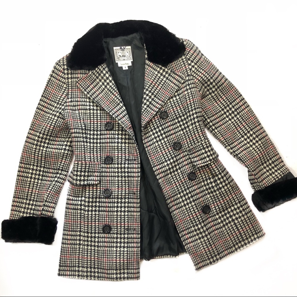 Neiman Marcus Monkey wear | fur lined pea coat
